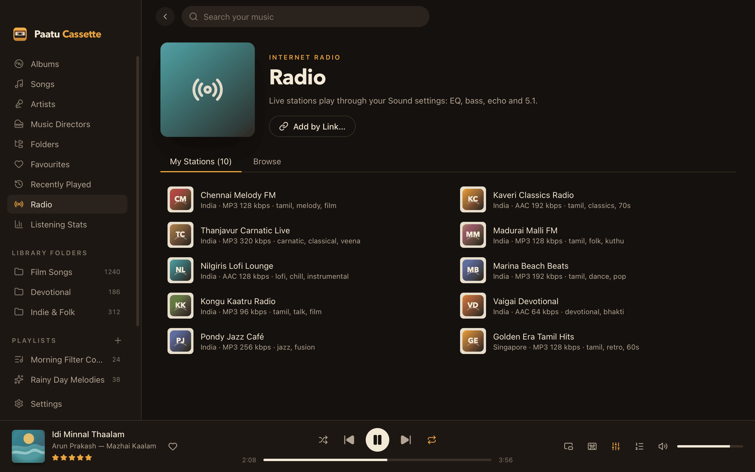 Paatu Cassette internet radio stations